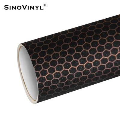 Automotive Film — magic color laser car film - 15218-m-honeycomb-flash-point-black-powder