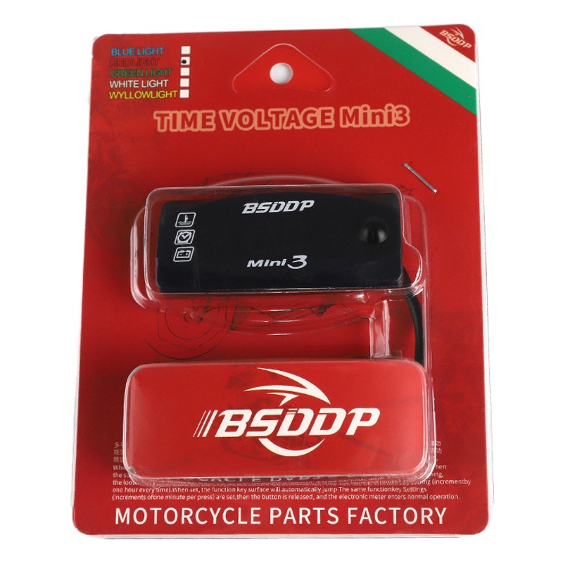 Nuevo reloj electrónico termómetro tres-en-uno LED reloj electrónico 12V Universal pantalla grande pantalla digital IP67 impermeable a prueba de polvo