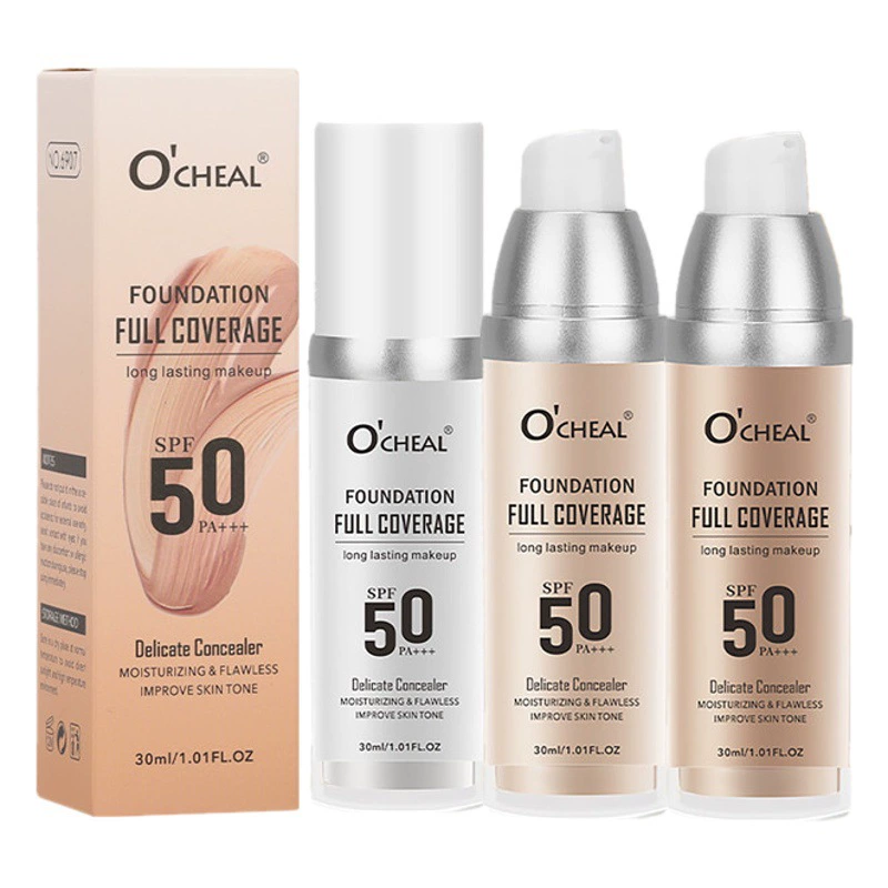 OCHEAL с трансграничным изменением температуры Жидкая основа увлажняющий консилер стойкая одежда нелегко снять макияж Осветляющий цвет консилер