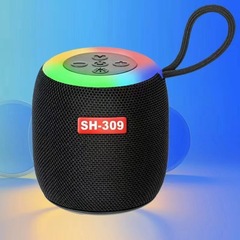 厂家直销巴西爆款SH309蓝牙音箱炫彩 布艺RGB低音炮 插卡蓝牙音响