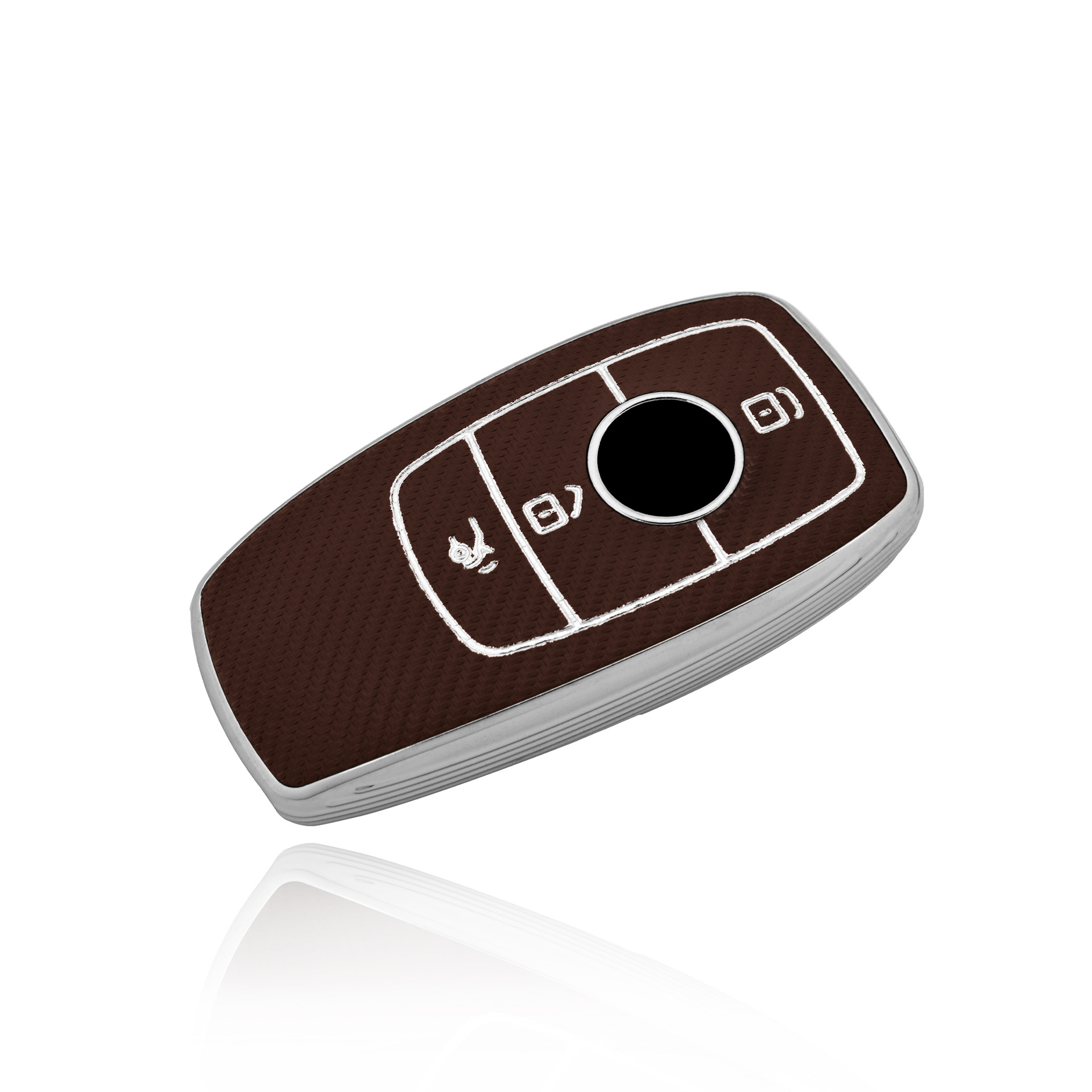 모카 다크 브라운 (실버 가장자리)