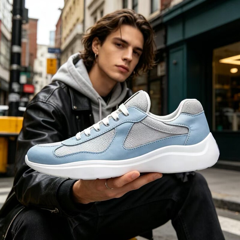 Putian Shoes Prada America'Scu Genuine Leather Low-Top Sneakers Fashionable Breathable Dad Shoes Versatile Shoes Putian Shoes Prada America'Scu Genuine Leather Low-Top Sneakers Fashionable Breathable Dad Shoes Versatile Shoes