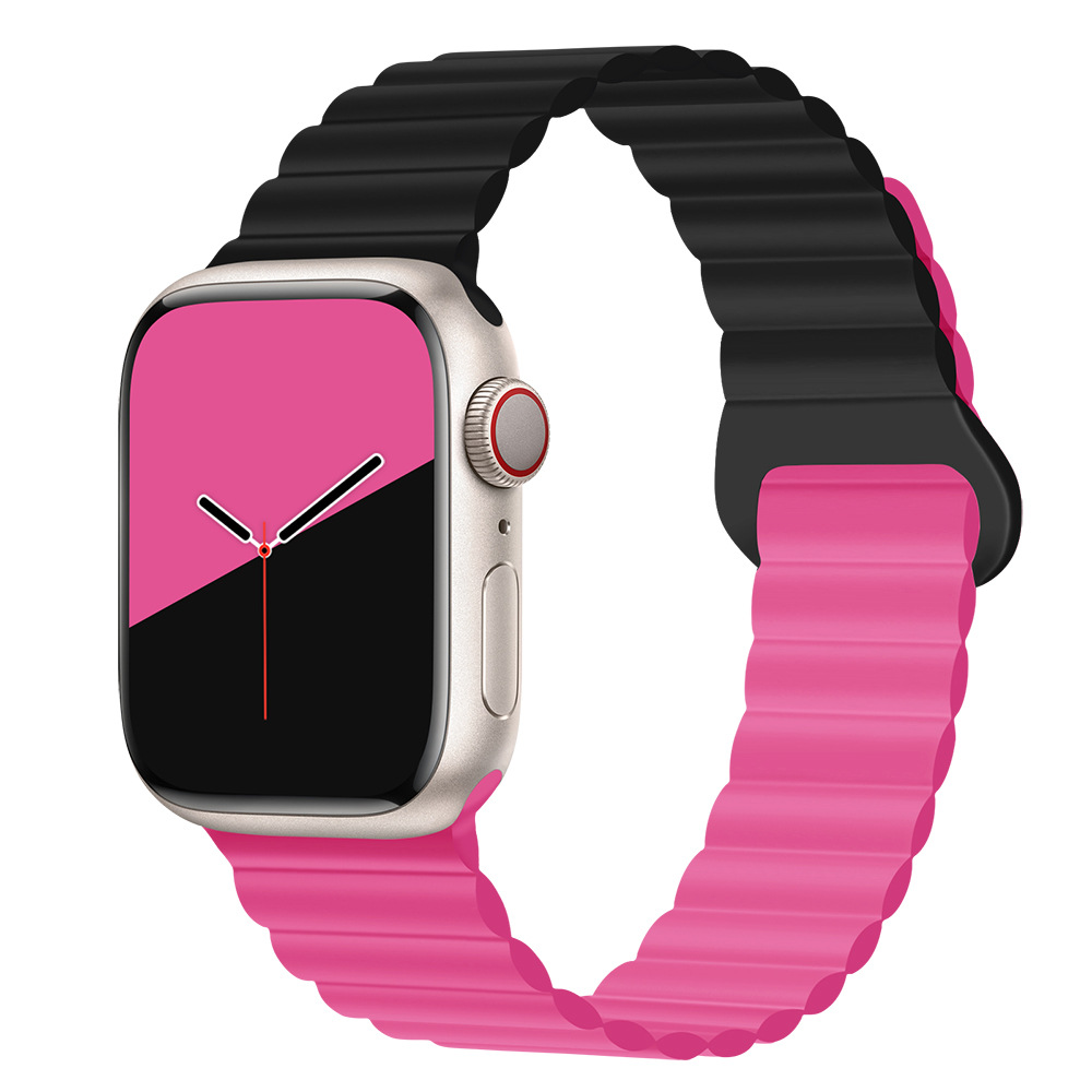30g Weight Apple Smart Watch Magnetic Strap Classification Silica Gel Material Solid Color Pattern Casual, Fashion style Style Casual Fashion Style Solid Color Apple Smart Watch Magnetic Strap 6
