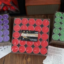 新品100只装3.5小时无烟蜡烛生日派对氛围蜡烛餐饮加热保温茶蜡