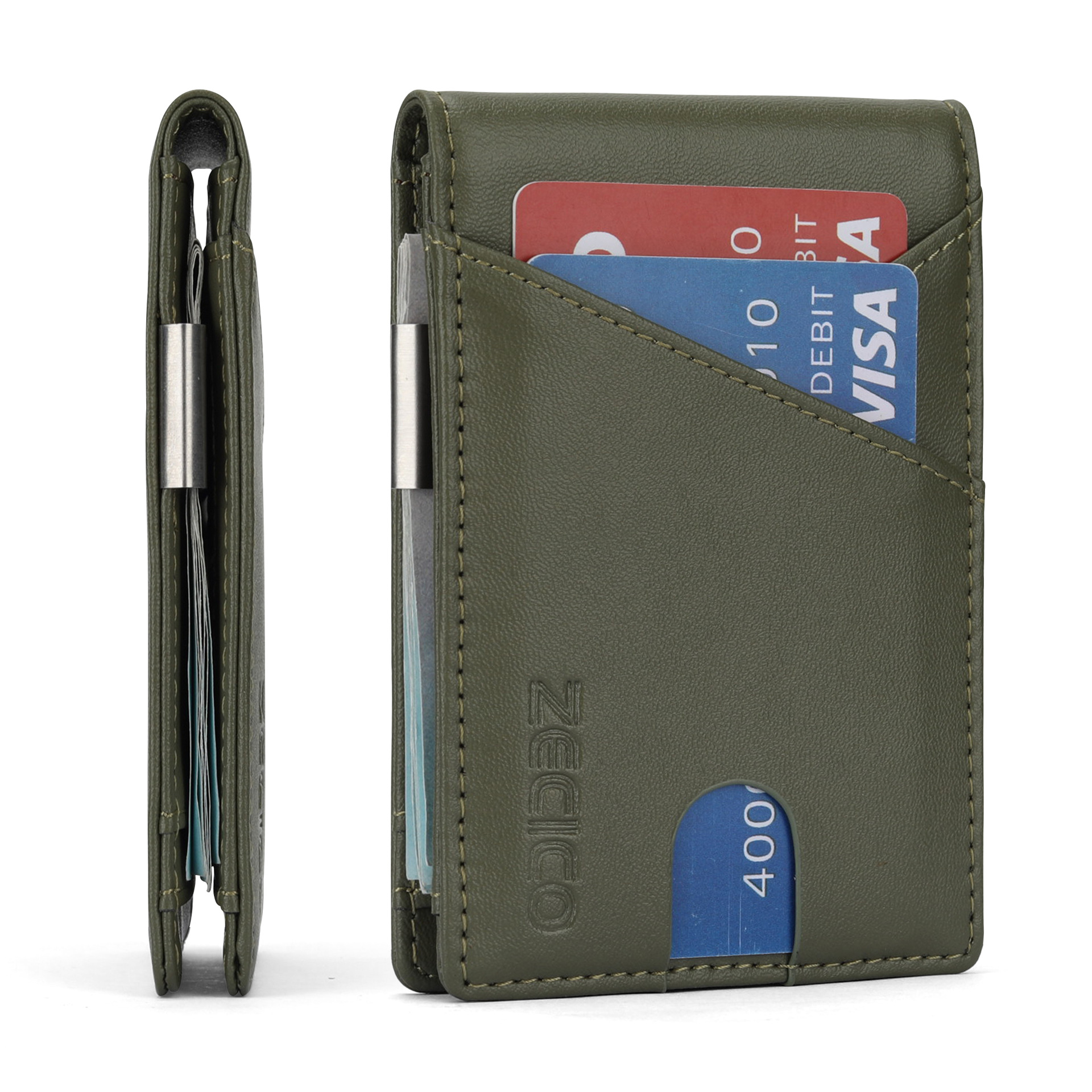 Inventario de gran capacidad corta cartera de cuero de esterilla de dólar de cuero AirTag cartera de cuero de cabeza cartera de hombre