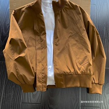 新品美式飞行员男夹克外套男款春秋季廓形短款高街棒球服