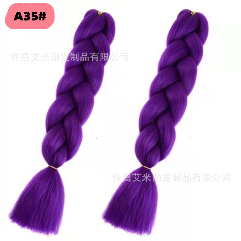 Trenzas africanas con cabello rosa渐 – materiales de alta temperatura, estilo boxeador