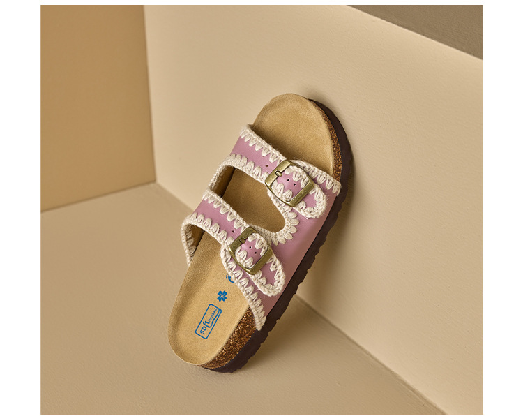 Sandal Birkenstock đế dày hở mũi quai thắt lưng cho nữ — đen chi tiết 24