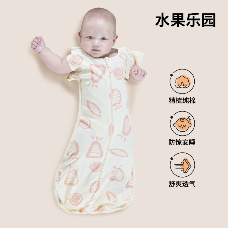Transfronterizo bebé Swaddling entrega recién nacido saco de dormir de algodón puro anti-shock saco de dormir primavera y otoño verano Delgado Four Seasons Universal
