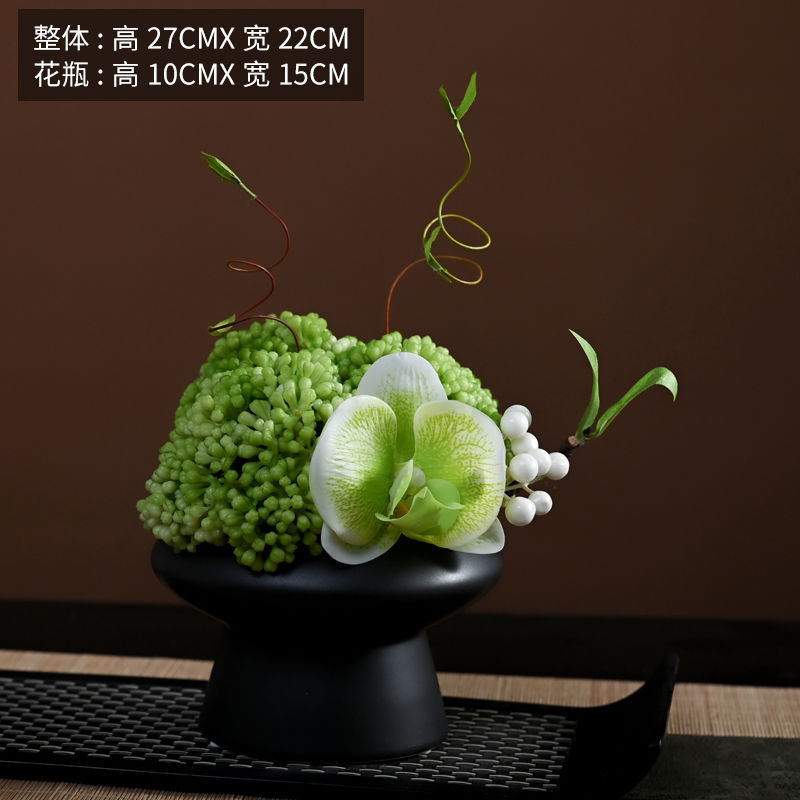 モダンでシンプルな花柄の幾何学的な花器ソフトデコレーションモデルルーム営業部商談テーブルアジサイ組み合わせディスプレイ|undefined
