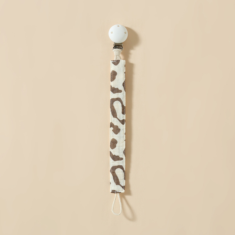 Leopard print (pacifier clip)