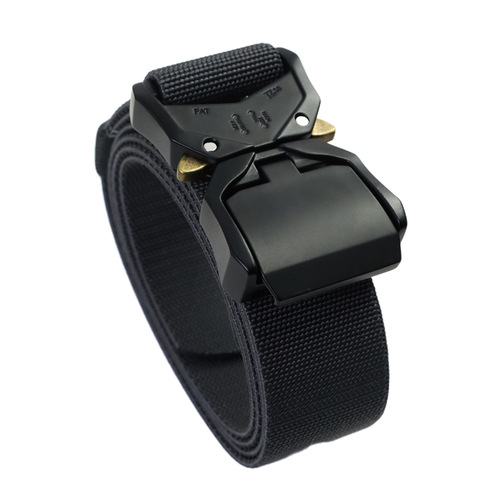Wholesale Men's Cobra Tactical Belt 3.8cm New Double Quick Release Aluminum Buckle Nylon Belt