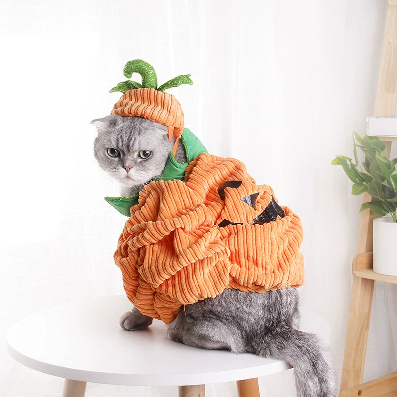 Хэллоуин домашнее животное одеваются трансграничные домашние кошки собаки костюмы классический тыква костюм шляпа одежда смешная одежда