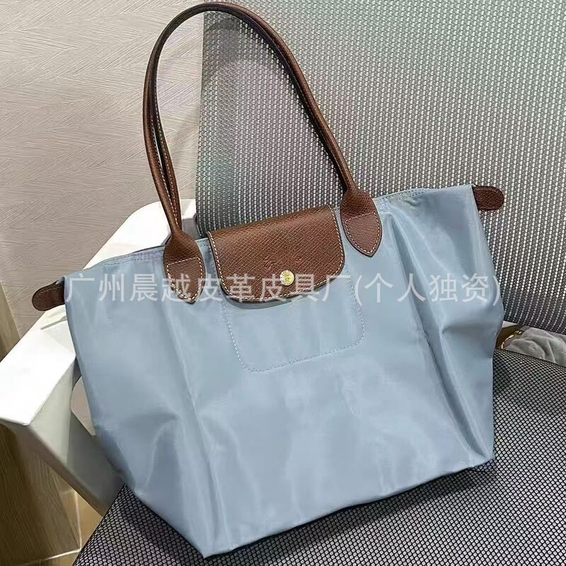 Longxiang Classic Nylon Dumpling Bag Large Capacity Tote Bag Shoulder Crossbody Bag Foldable Fashion Commuter Women's Bag