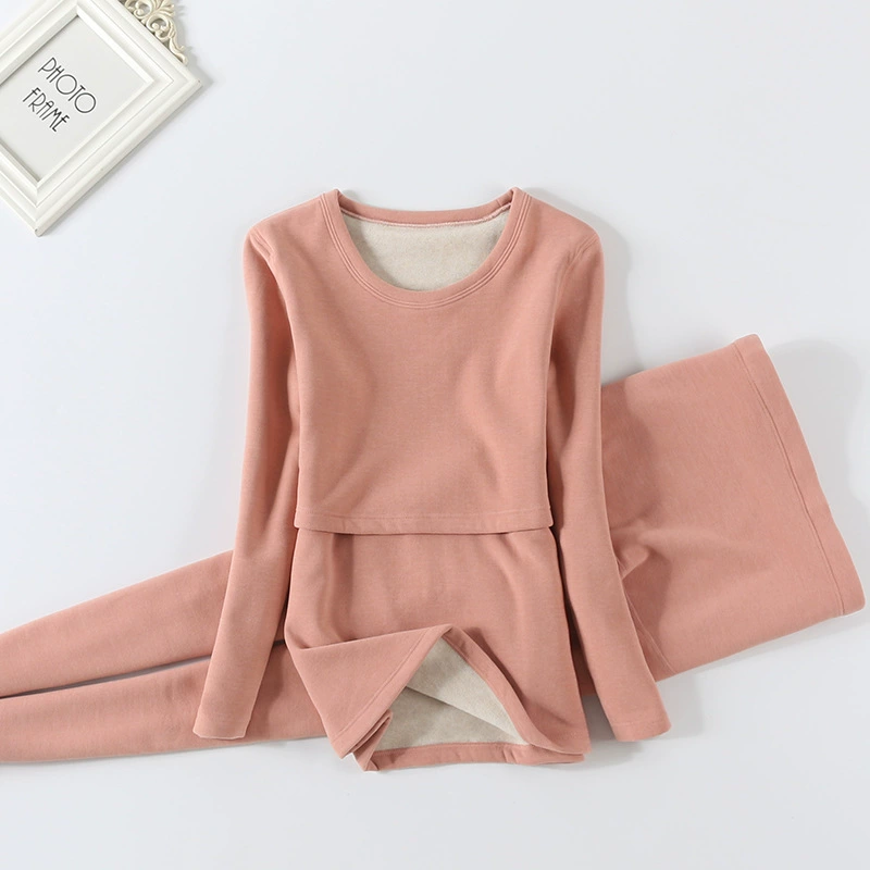 Материнская теплая одежда плюс бархат и утолщение послеродового кормления