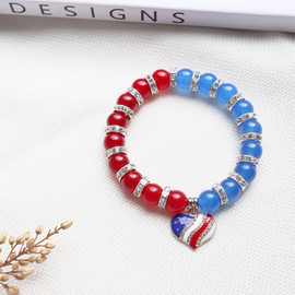 2024跨境流行时尚饰品批发3条五星手链套装贸易手镯清新风