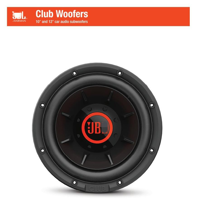 JB\L10-inch 12-inch Car Subwoofer Speaker high-power audio overweight subwoofer lossless modification double voice coil