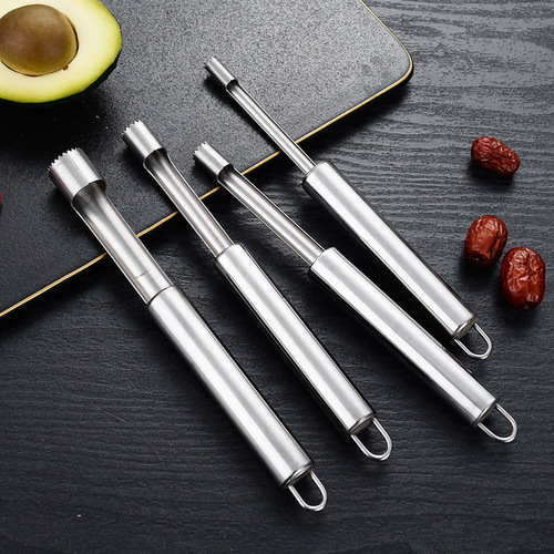 Manufacturer wholesale stainless steel hawthorn corer, red date apple corer, seed removal and core pulling tool, coring worker and core pulling