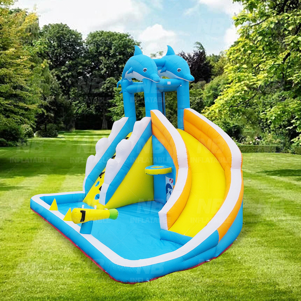 Pequeño castillo infláble para niños parque de atracciones casero cama de salto parque acuático instalaciones deslizante fuerte traviesos cama de salto pequeño