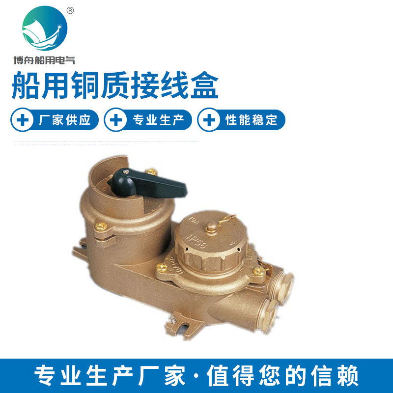CZKLS2-2 船用指示灯开关船用电气接插件 船用铜质接线盒带指示灯