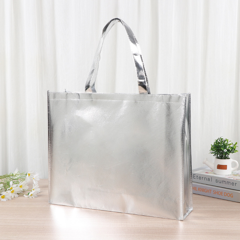 Bolsa de tela no tejida pulverizada con película espesa con regalo de mano juguete embalaje bolsa de mano bolsa de compras no tejida resistente al desgaste image 3