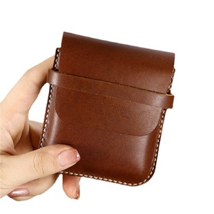 Folding Screen Case for Samsung Galaxy Z Flip5 Flip4/Flip3 Genuine Leather Hand Bag