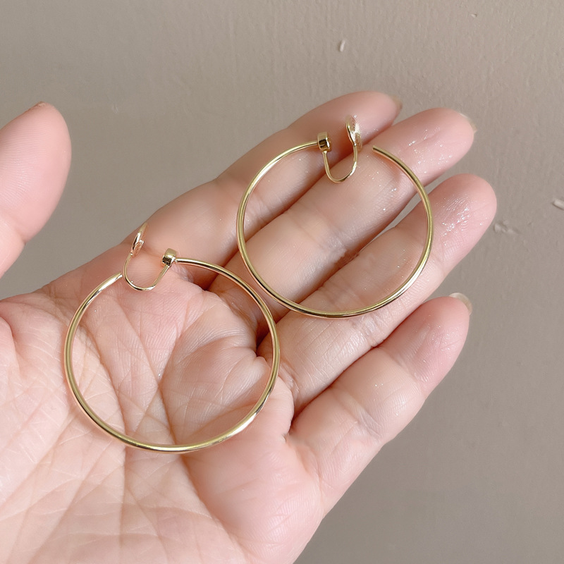 99-（4cm）金色素圈蚊香盘耳夹