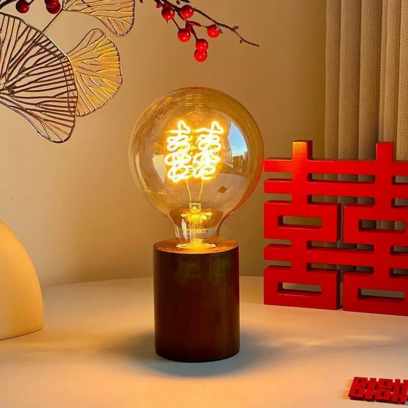 国 Фонарь, фонарик Creative Guo Chao Новый свадебный фонарь ретро-декор фонарь надпись Свет Burlin свадебный подарок украшения длинный яркий свет