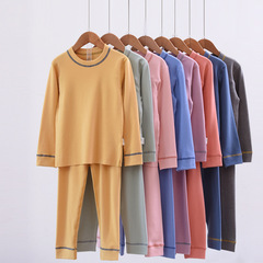 雙面真德絨保暖內衣兒童男童女童中大童家居服秋衣秋褲秋冬套裝