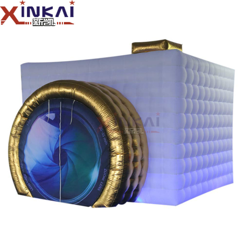 亚马逊热卖充气照相亭 户外活动拍照展示灯光帐篷照片亭