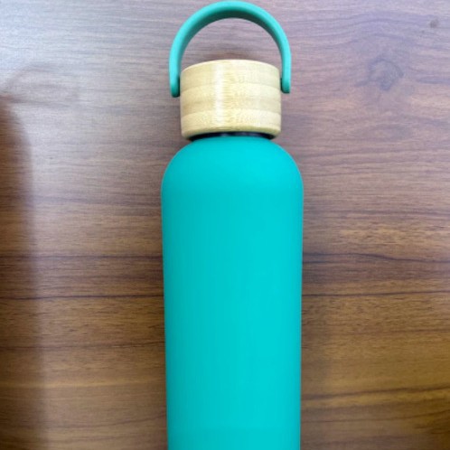 304 botella de acero inoxidable pequeña boca taza de vacío al aire libre pintura de goma deportes hervidor espesado taza de agua de doble capa transfronteriza al por mayor