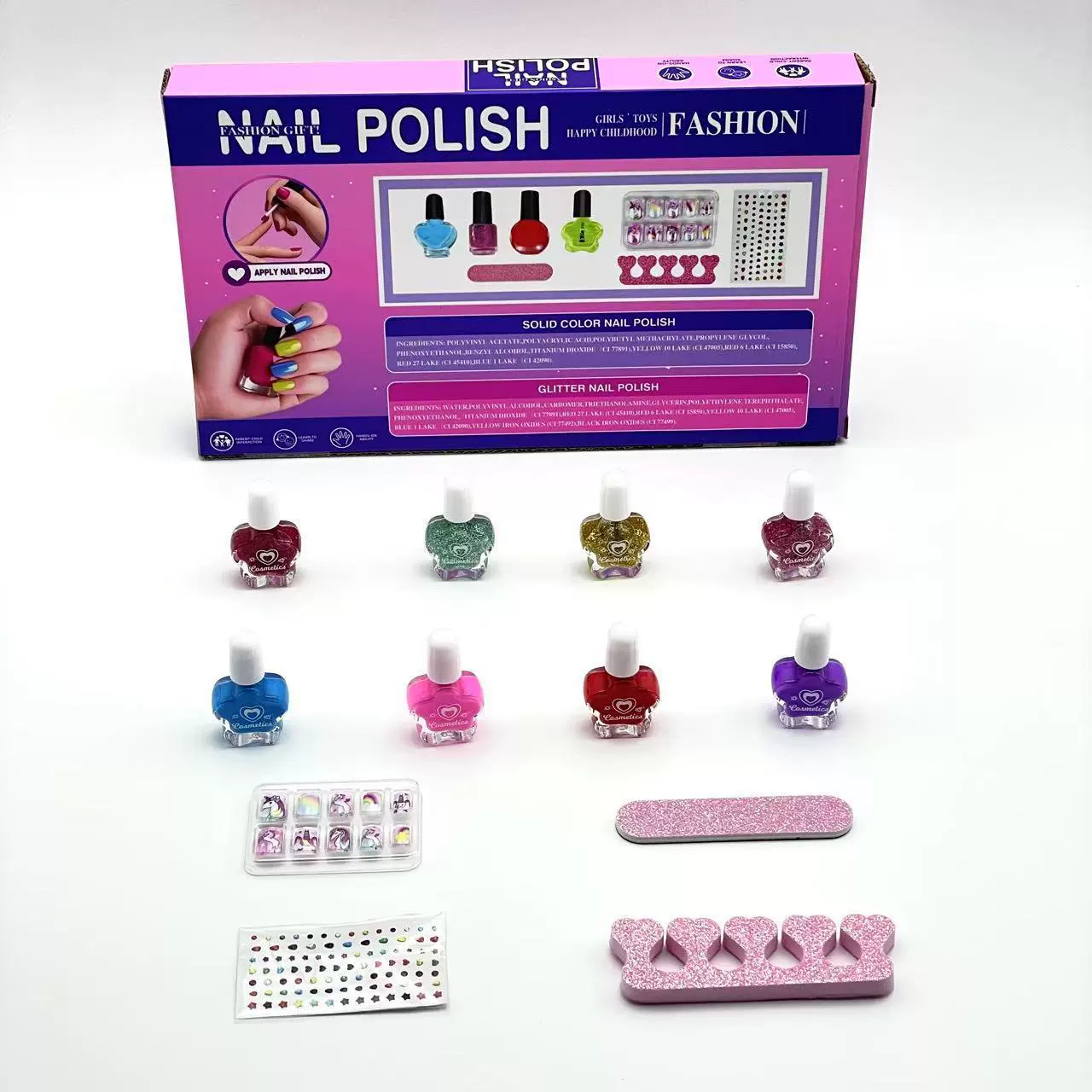 Nail polish for makeup, set for princess, (Cross-border trading)