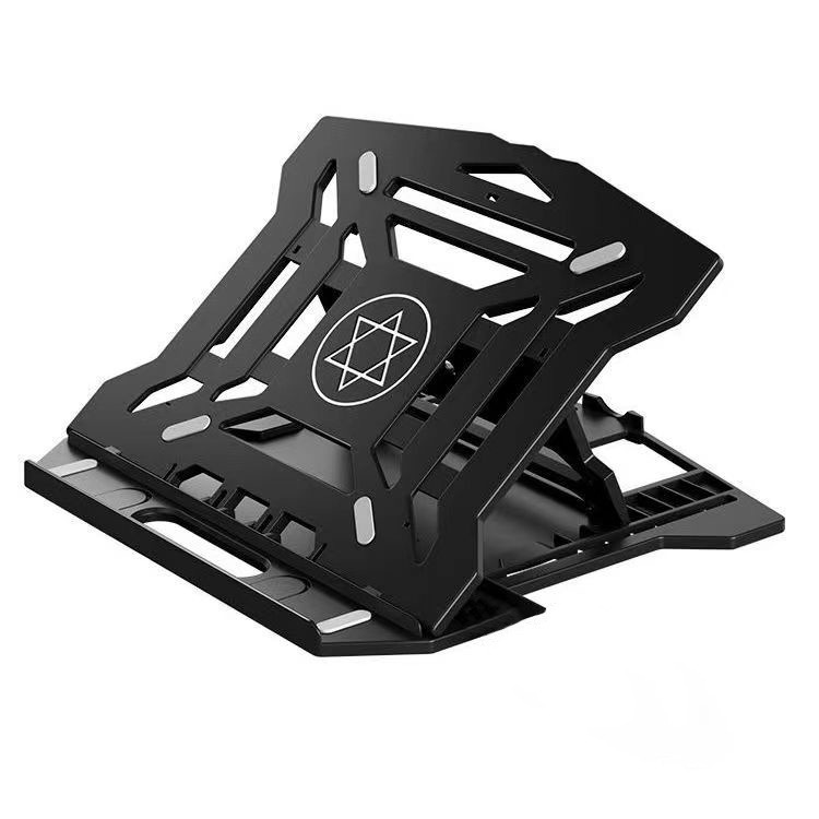 Soporte del ordenador portátil tableta plegable de elevación expansión pila traje ABS pantalla cerebro negocios plata negro N2 plástico