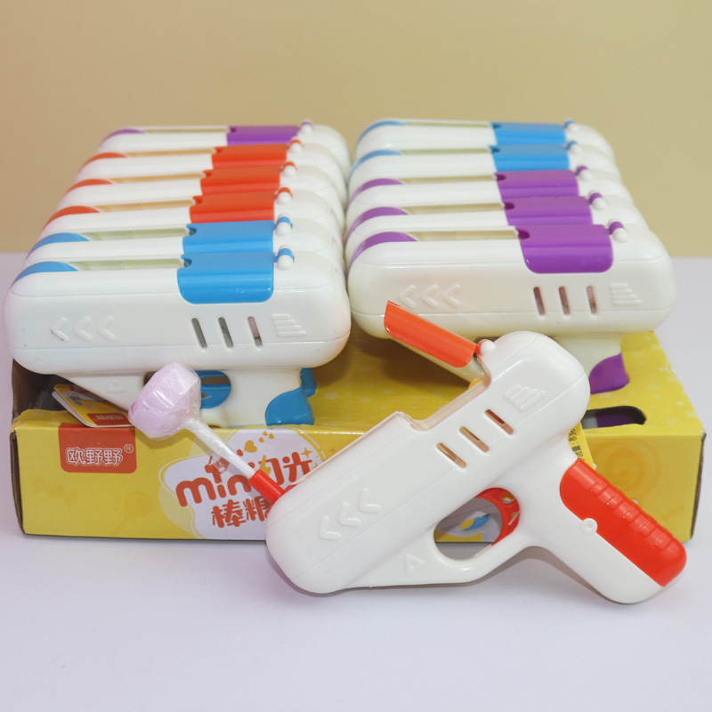 Ono Flash Stick Candy Gun Press Ejection Lollipop Gun Stall Children's Snack Toys Candy Wholesale