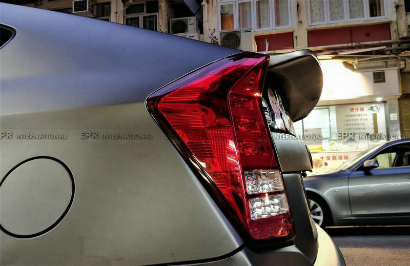 Suitable for Toyota Prius Zvw30 Modification Carbon Fiber L-Style Rear Wing Rear Fixed Wing Non-Destructive Installation