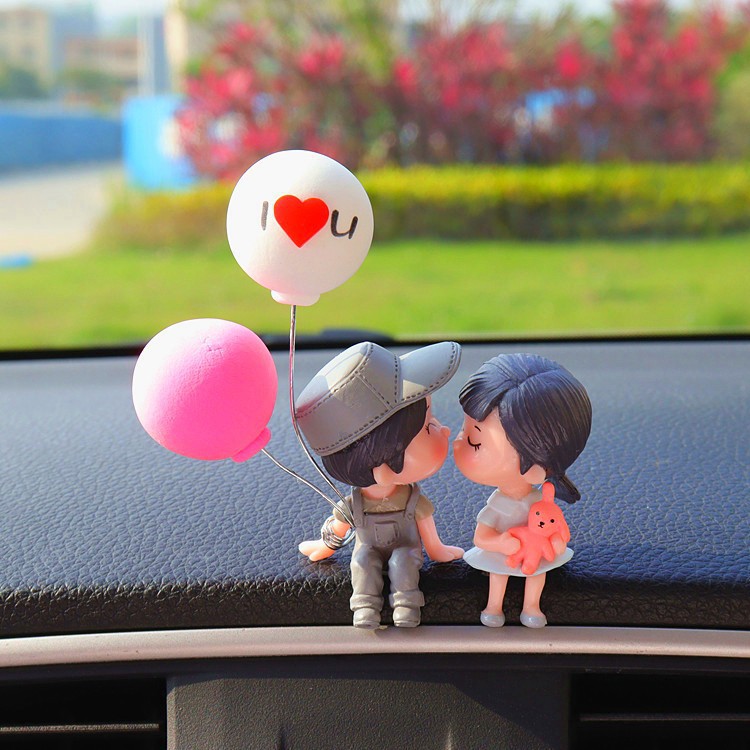 Celebridades de Internet, el mismo estilo, decoración de pareja de coche, joyería interior, decoración de consola central, espejo retrovisor de coche, decoración de pastel de pareja
