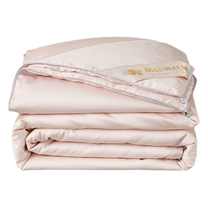 Шёлковое одеяло Shuanggong Tongxiang, 100% шелк тутового шелкопряда, наполнитель из чистого хлопка класса А, свадебное одеяло, одеяло из чистого шёлка для осени и зимы, утолщённое.