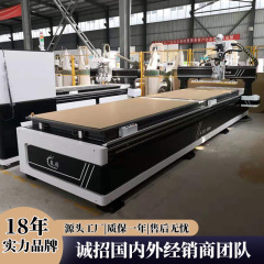 板状家具全自動CNC加工センター 自動工具交換式直列切断機 炭酸カルシウム板切断機