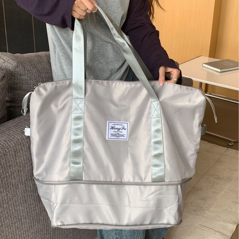 Large-Capacity Foldable Travel Bag for Women, Portable Short-Distance Travel Bag, Large-Capacity Maternity Bag, Fitness Bag, Lightweight Sports Bag
