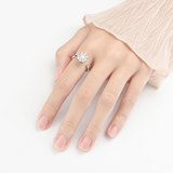 Дизайнерское обручальное кольцо для друга, популярно в интернете, тренд сезона, на указательный палец