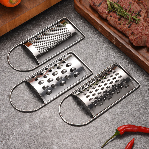 Stainless steel ginger grater, multifunctional vegetable grater, cheese grater, lemon grater, kitchen household fruit grater gadget