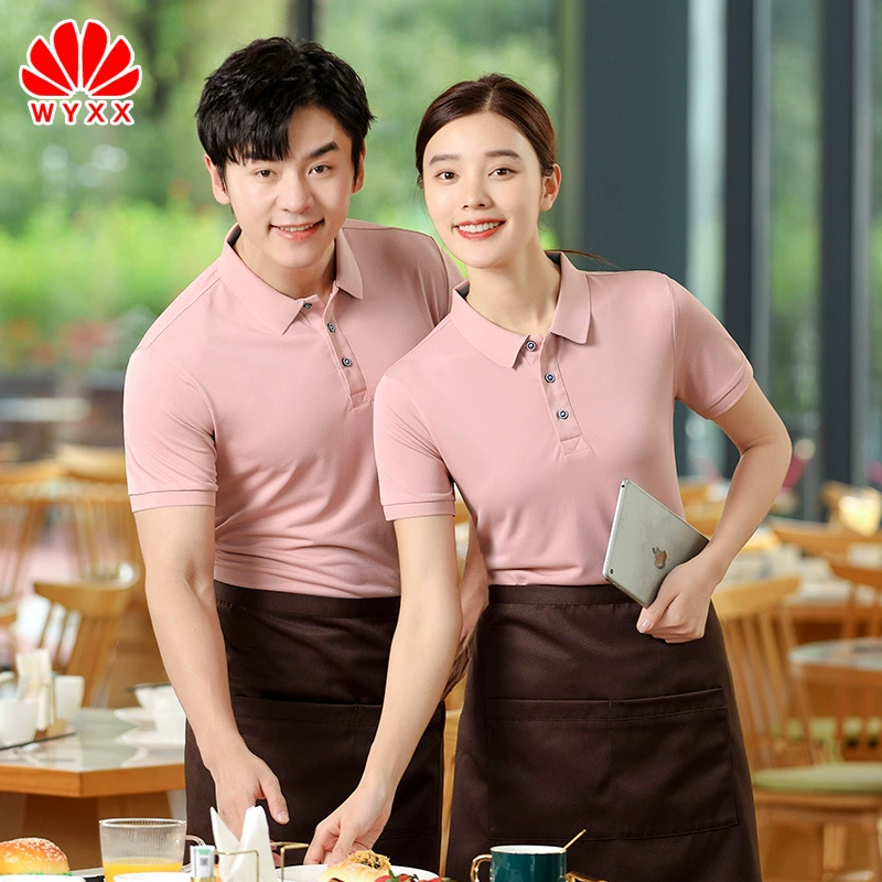 Новая Однотонная рубашка-поло с принтом логотипа Рабочая одежда Индивидуальная футболка с коротким рукавом Мужская верхняя одежда Десятки хлопчатобумажной фабрики Рабочая одежда