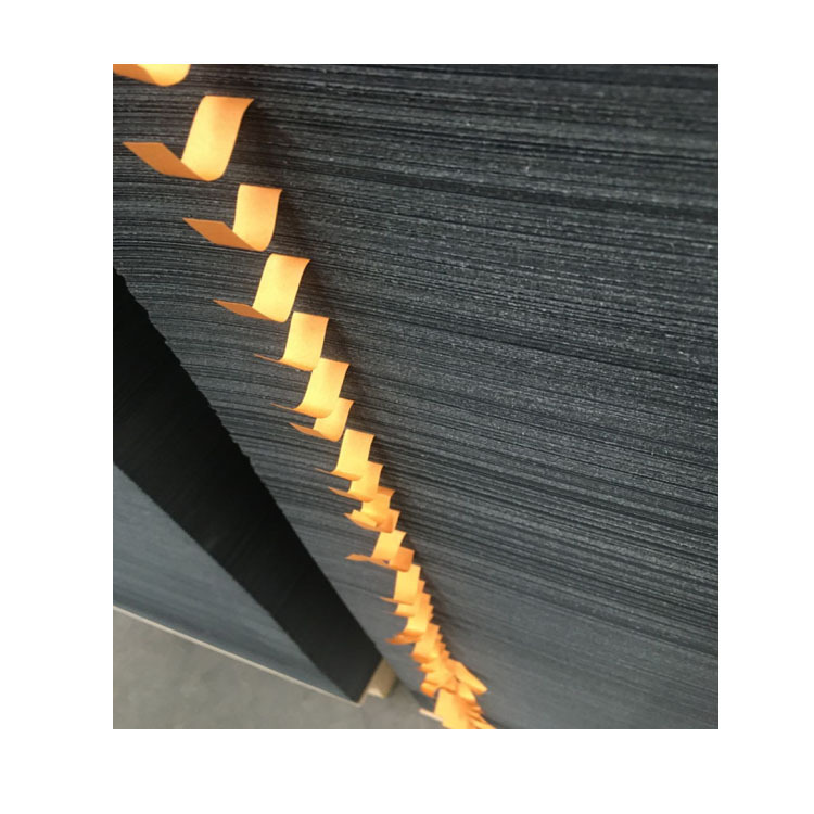 80G木浆黑卡 PH值中性 单涂黑卡纸拉力好 珠光纸底纸黑卡纸 75克