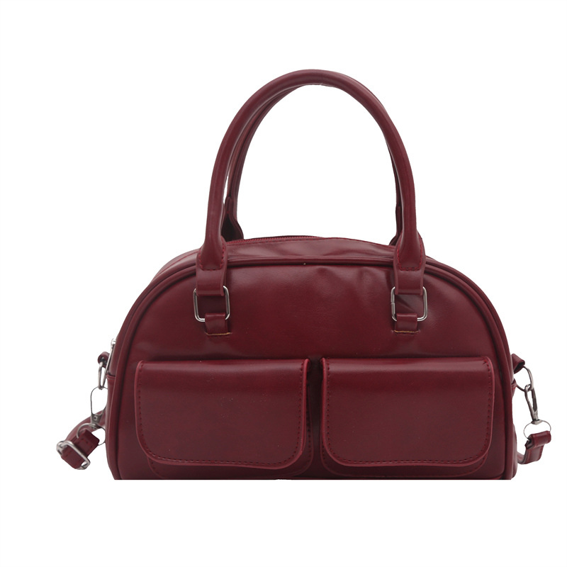 Damen Bowling Handtasche Im Boston Style Schultertasche_voghion.com