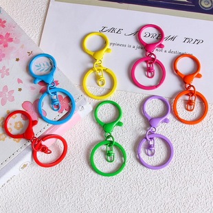 Color key ring lobster buckle three-piece bag with luggage alloy spring buckle DIY bracelet buckle