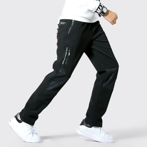 Children's Outdoor Hiking and Mountaineering Windproof Pants for Boys, Original Manufacturer, Soft, Fleece-lined, Thick, Warm Work Pants