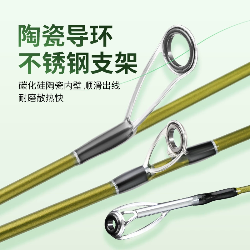 战鹰 Little Linglong Carbon Micro-Object Horse Mouth Rod UL Adjustable Solid Ejection Luya Pole Throwing Rod Weihai Wholesale Ultra Light