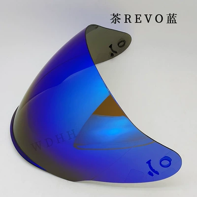 Lens Helmet Visor Half Helmet: Dəbilqə (Kaska) aksesuarları - tea-revo-blue
