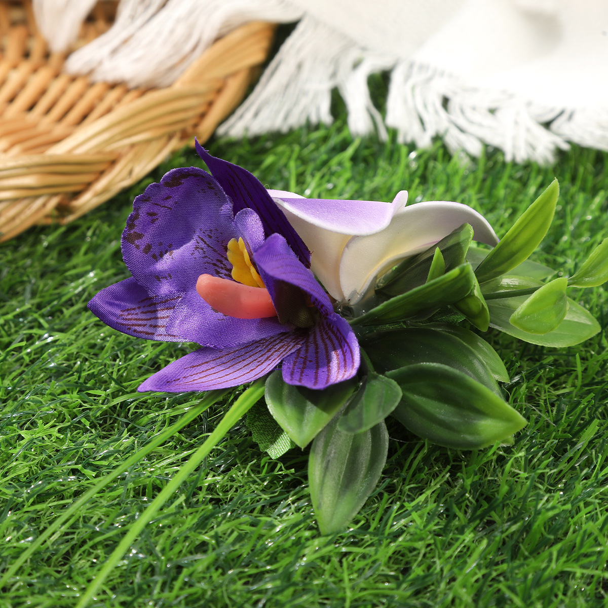 Women's Flower Lady Plastic Hair Clip display picture 9