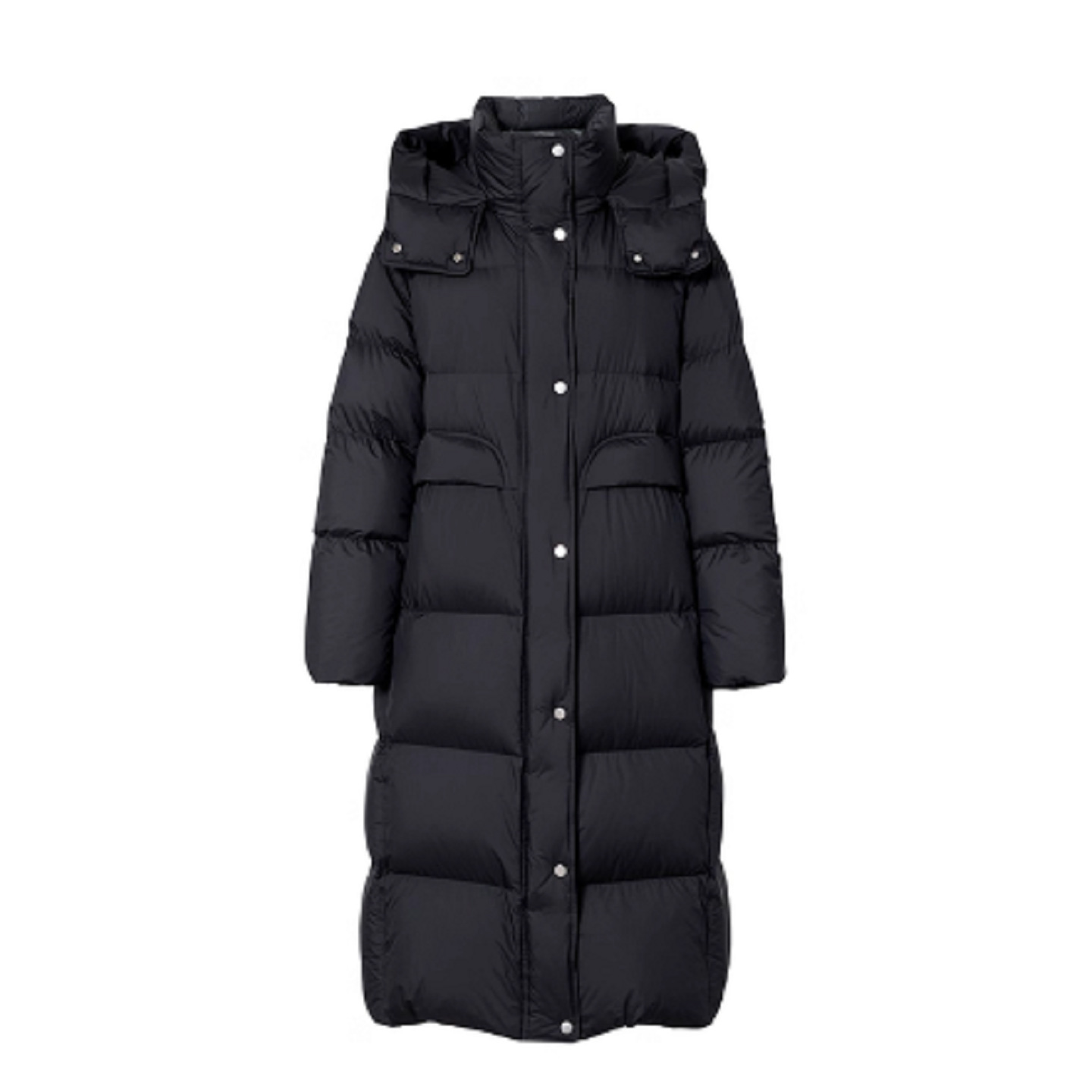 Thickened mm Mall Same Style 2025 Winter New Hooded Cocoon-Shaped Long Puffer Duck down Jacket for Women